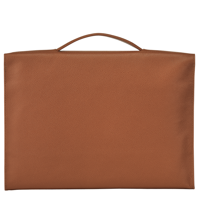 Le Foulonn&eacute; S Briefcase , Caramel - Leather  - View 4 of  5