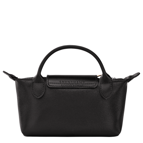 Le Pliage City Pouch with handle , Black - Canvas - View 4 of  5