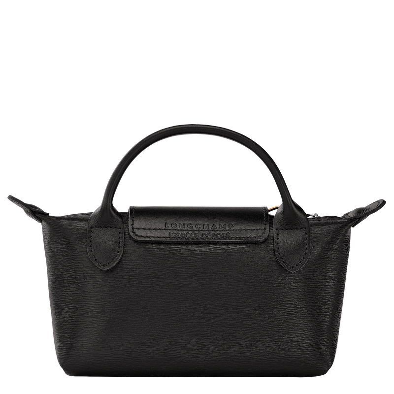 Le Pliage City Pouch with handle , Black - Canvas  - View 4 of  5