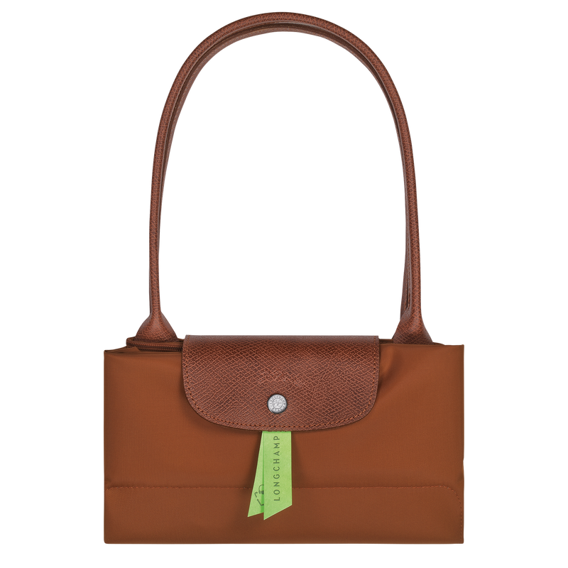 Le Pliage Green L Tote bag , Cognac - Recycled canvas  - View 7 of  7