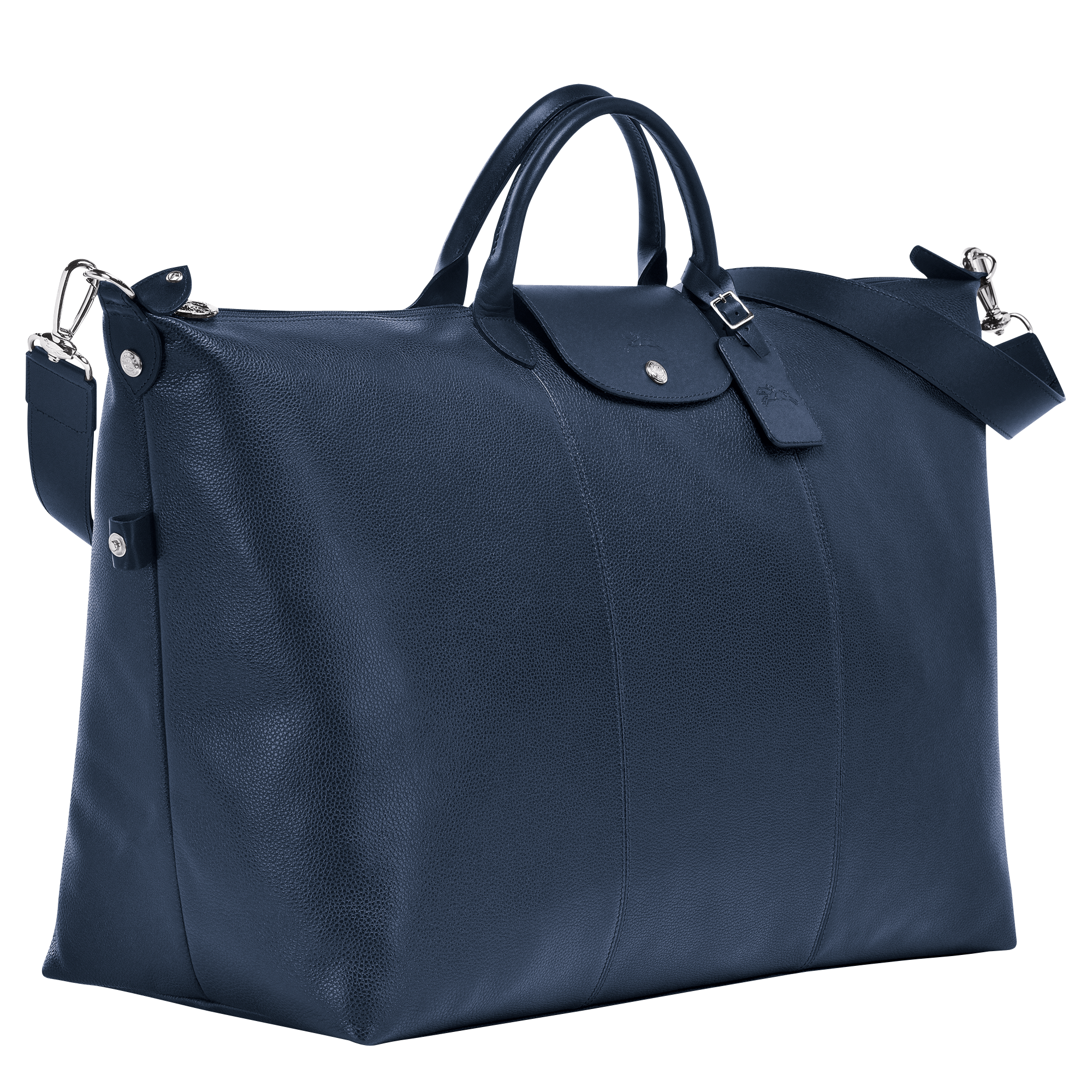 Travel bag L, Navy - View 3 of
4 - zoom in Le Foulonné Travel bag L, Navy