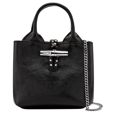 Le Roseau XS Handbag , Black - Leather
