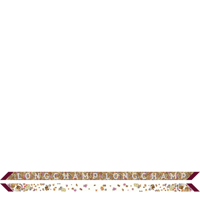 Frise Fleurie Headband , Burgundy - Silk  - View 1 of  1