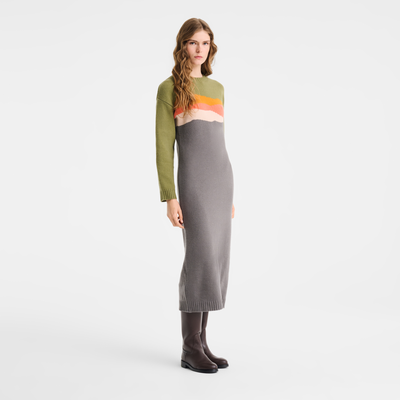 Dress Caroline H&eacute;lain x Longchamp , Mineral - Knit