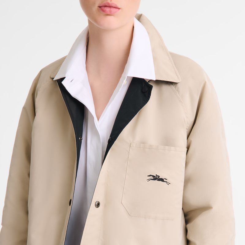 Padded blouson , Black/Paper - Techno taffeta  - View 7 of  8