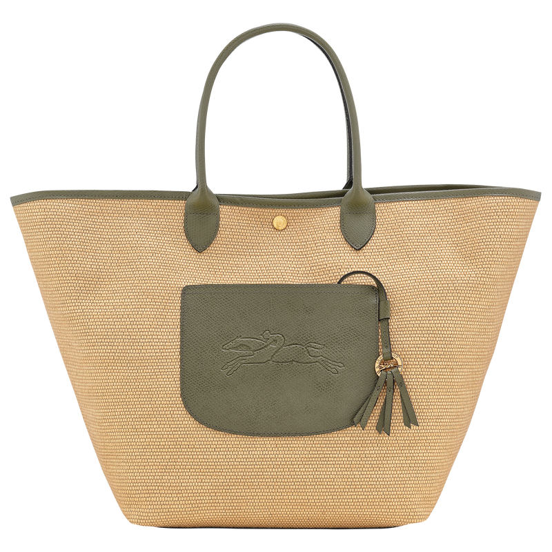 Le Pliage Collection L Basket bag , Artichoke - Canvas  - View 1 of  5