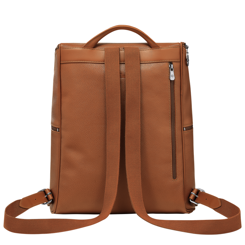 Le Foulonn&eacute; Backpack , Caramel - Leather  - View 4 of  5