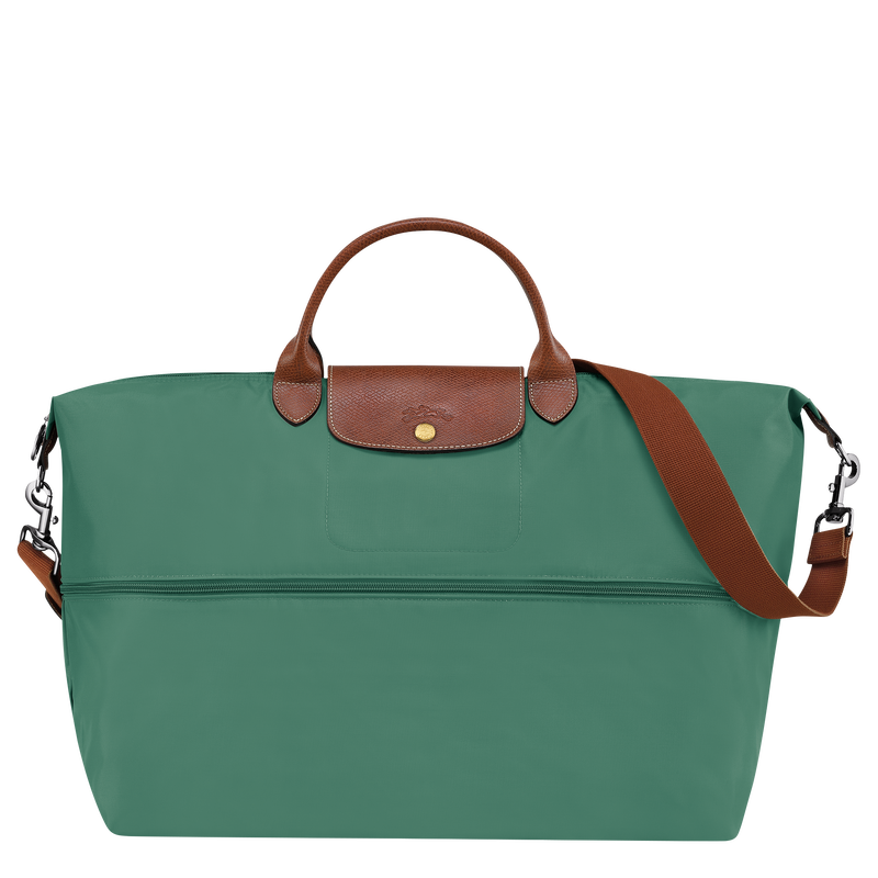 Le Pliage Original Travel bag expandable , Sage - Recycled canvas  - View 5 of  7