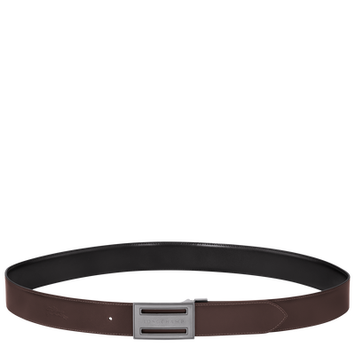 Delta Box Men's belt, Black/Mocha