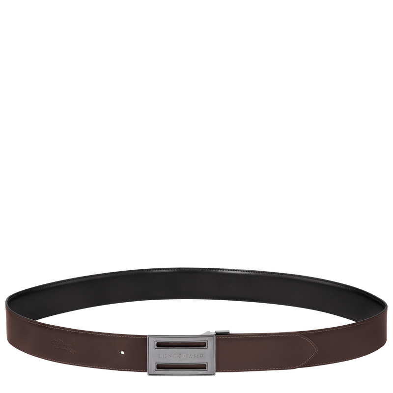 Delta Box Men's belt , Black/Mocha - Leather  - View 3 of  5