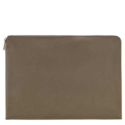 Le Foulonné Laptop case , Caper - Leather