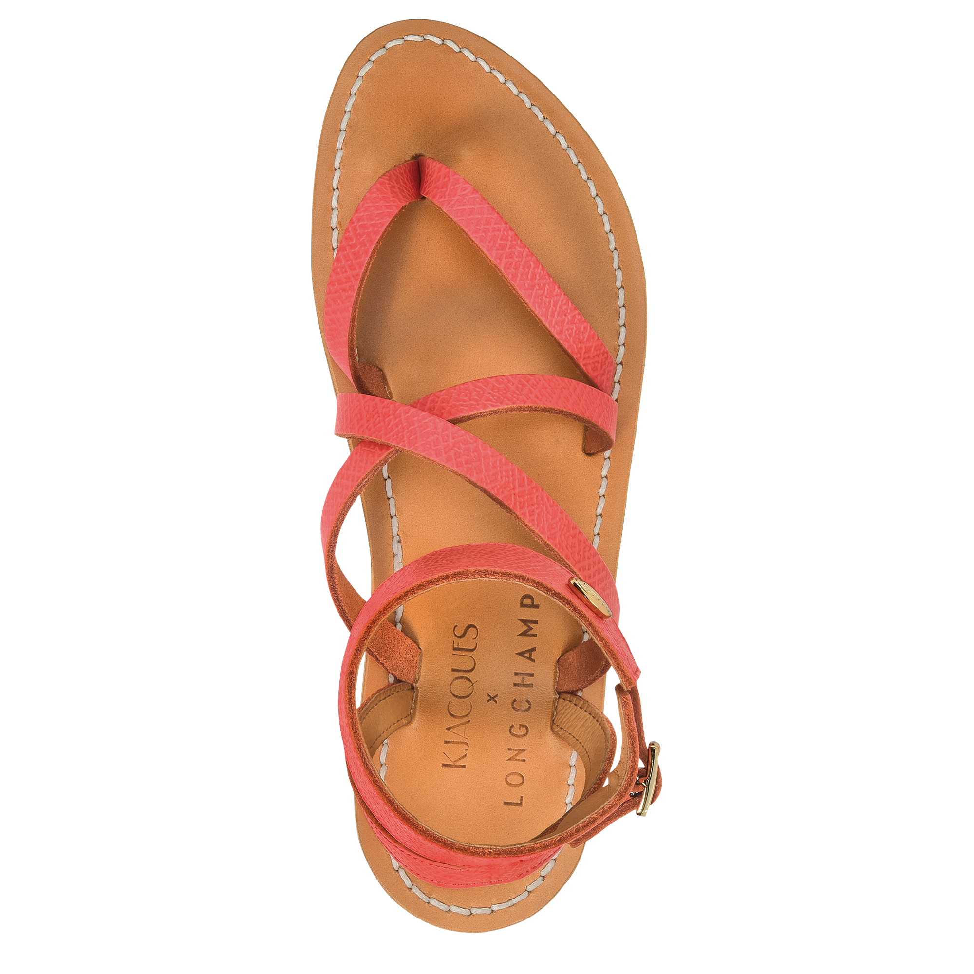 Sandals, Strawberry - View 4 of
4 - zoom in Longchamp x K.Jacques Sandals, Strawberry