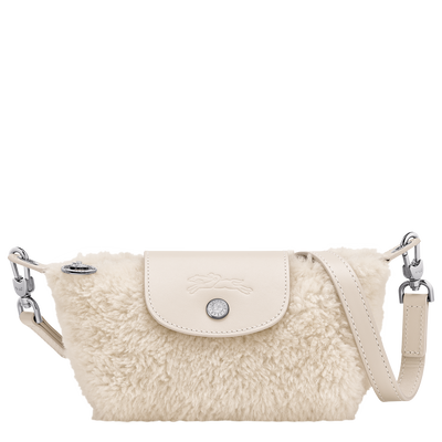 Le Pliage Xtra XS Pouch , Ecru - Leather