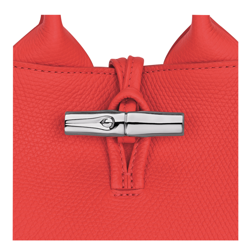 Le Roseau XS Handbag , Vermilion - Leather  - View 7 of  7