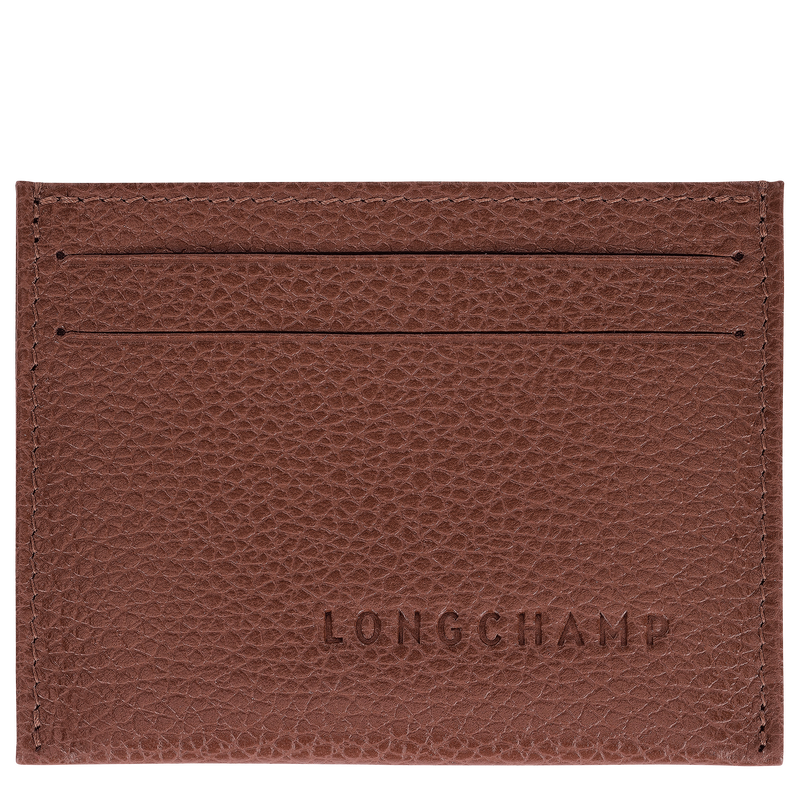 Le Foulonn&eacute; Card holder , Coffee - Leather  - View 1 of  2
