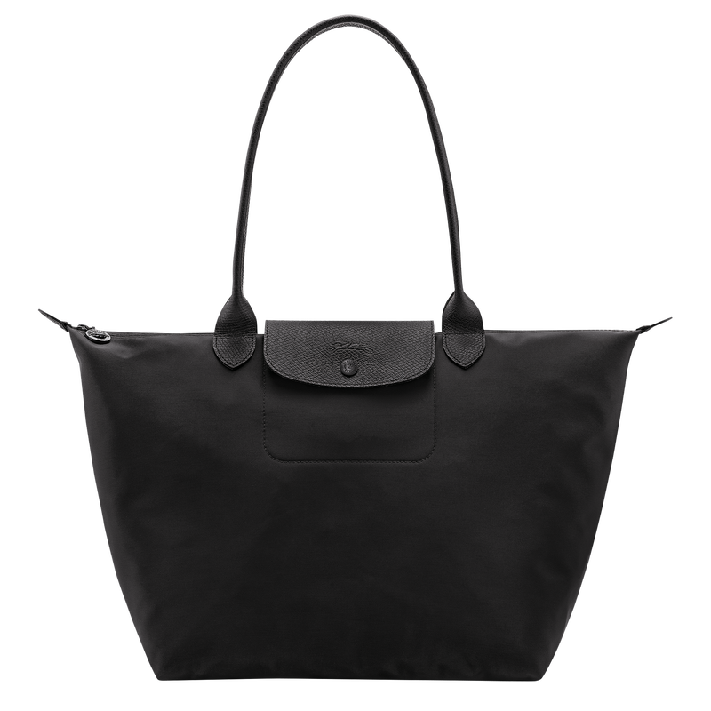 Le Pliage One L Tote bag , Black - Recycled canvas  - View 1 of  8