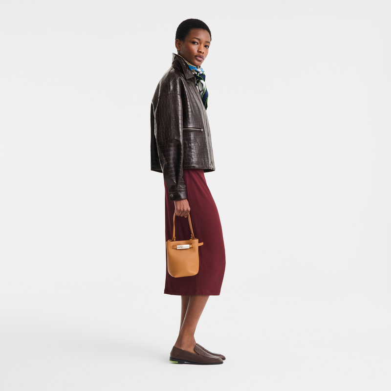 Le Smart XS Bucket bag , Caramel - Leather  - View 2 of  6