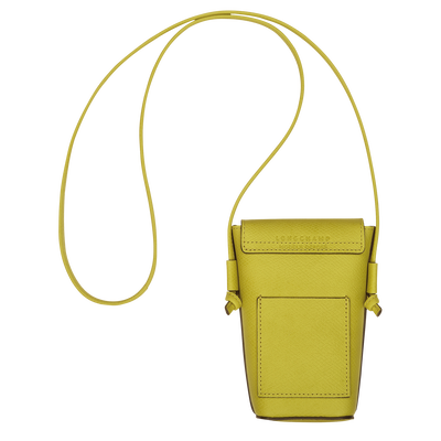 Épure Phone case with leather lace, Kiwi Green