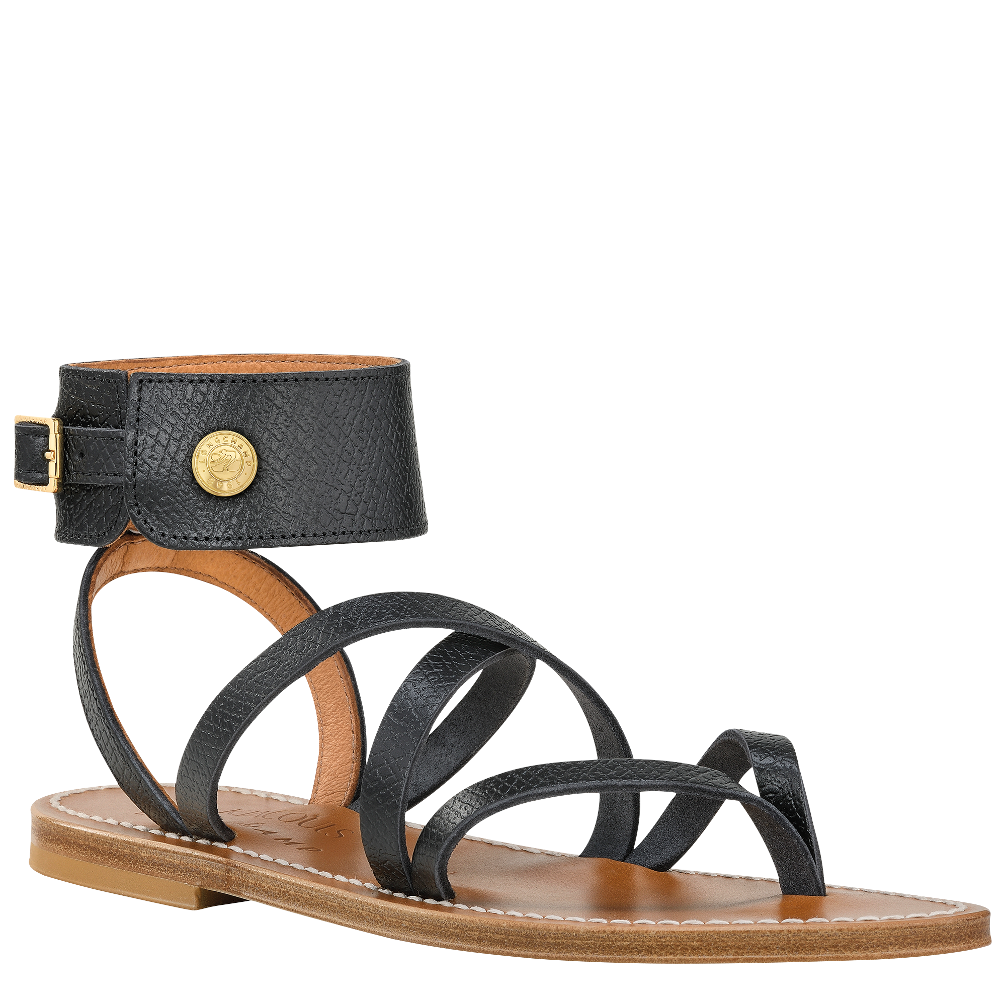 Sandals, Black - View 3 of
4 - zoom in Longchamp x K.Jacques Sandals, Black