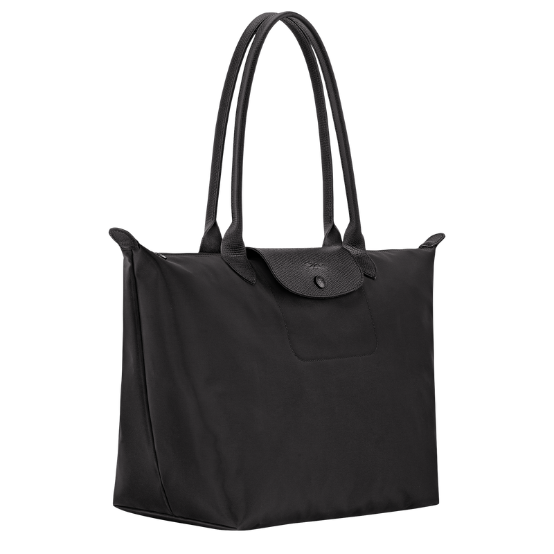 Le Pliage One L Tote bag , Black - Recycled canvas  - View 3 of  8