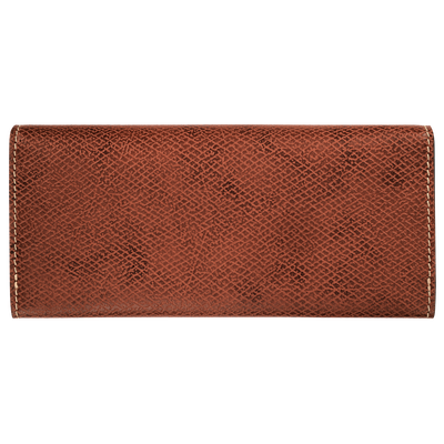 &Eacute;pure Long continental wallet , Brown - Leather