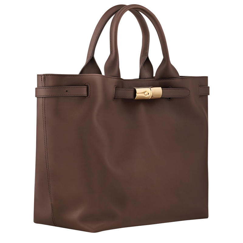 Le Smart Tote bag , Mocha - Leather  - View 3 of  5
