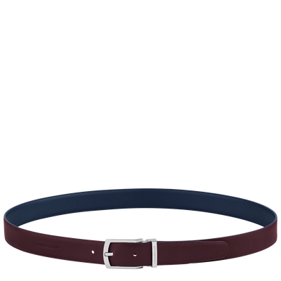 Men's belt, Navy/Burgundy - View 4 of  
    5 - zoom in Delta Box Men's belt, Navy/Burgundy