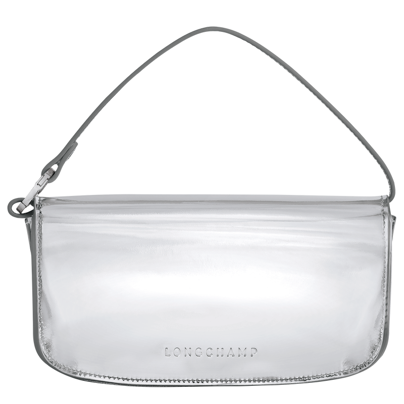 Le Roseau Eyewear case , Silver - Leather  - View 3 of  3