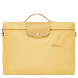 Le Pliage Green S Briefcase , Wheat - Recycled canvas