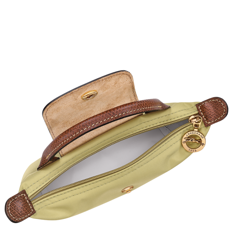 Le Pliage Original Pouch with handle , Pistachio - Recycled canvas  - View 5 of  6