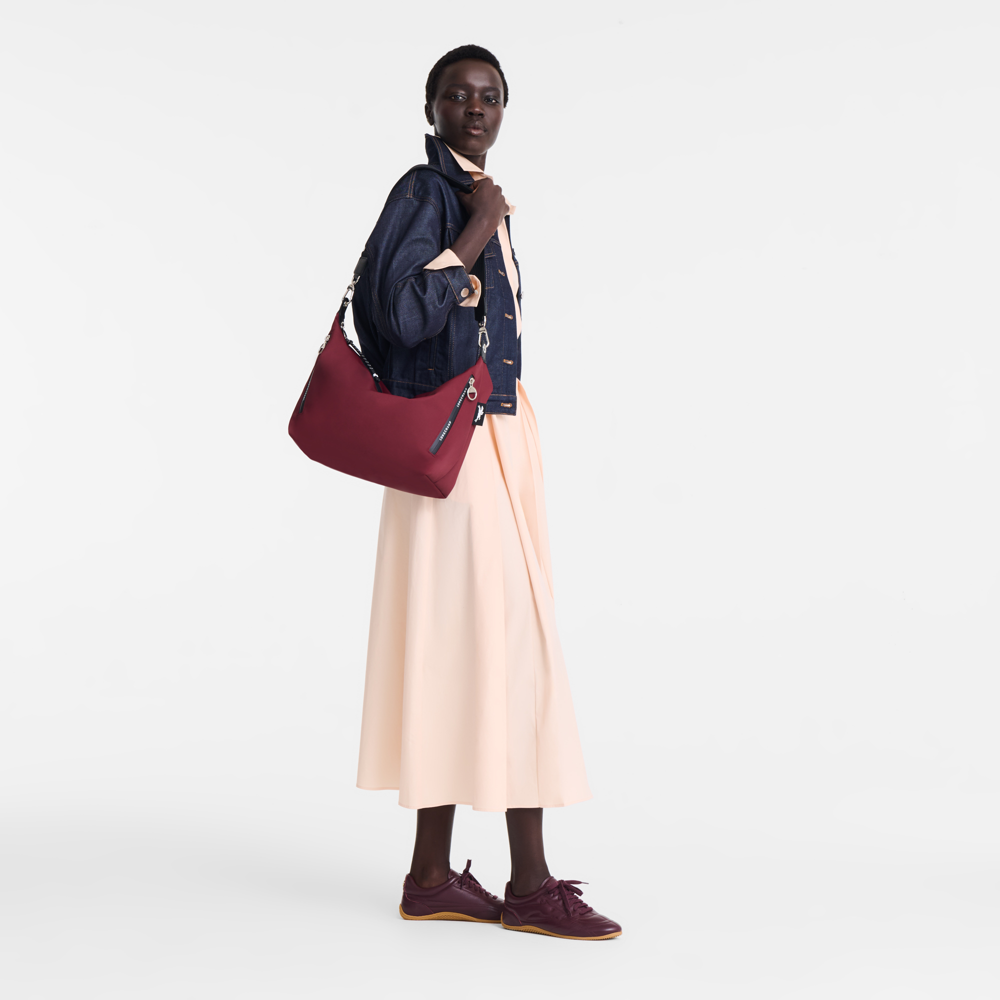 Le Pliage Energy Crossbody bag M, Burgundy