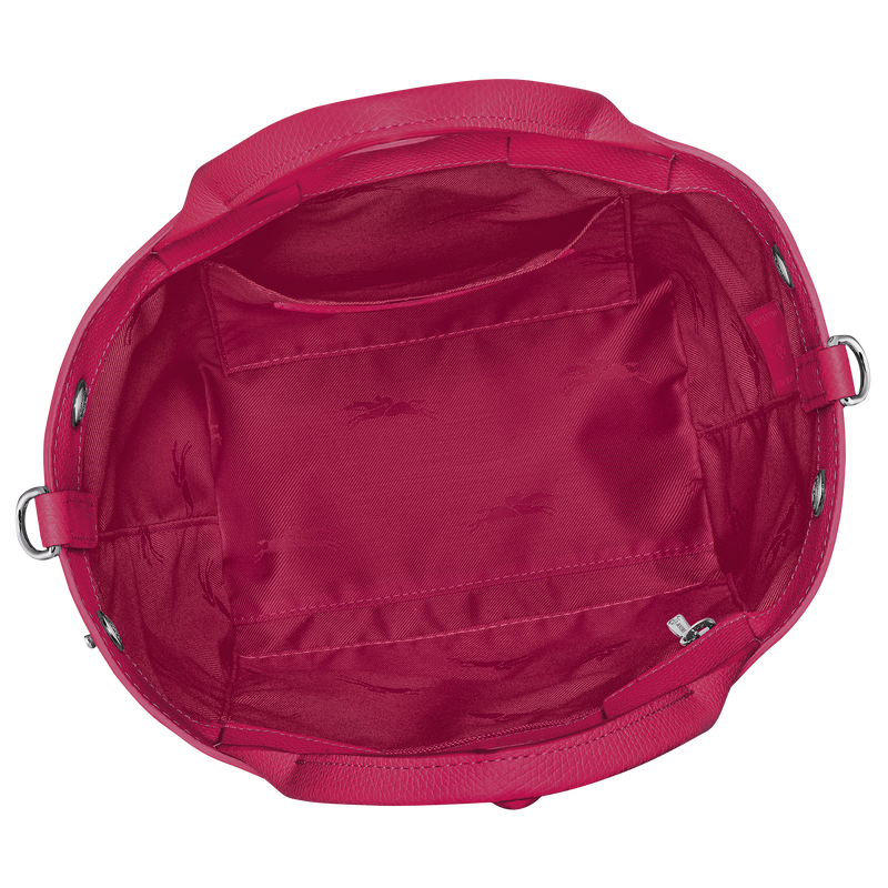 Le Roseau S Handbag , Beetroot - Leather  - View 6 of  7