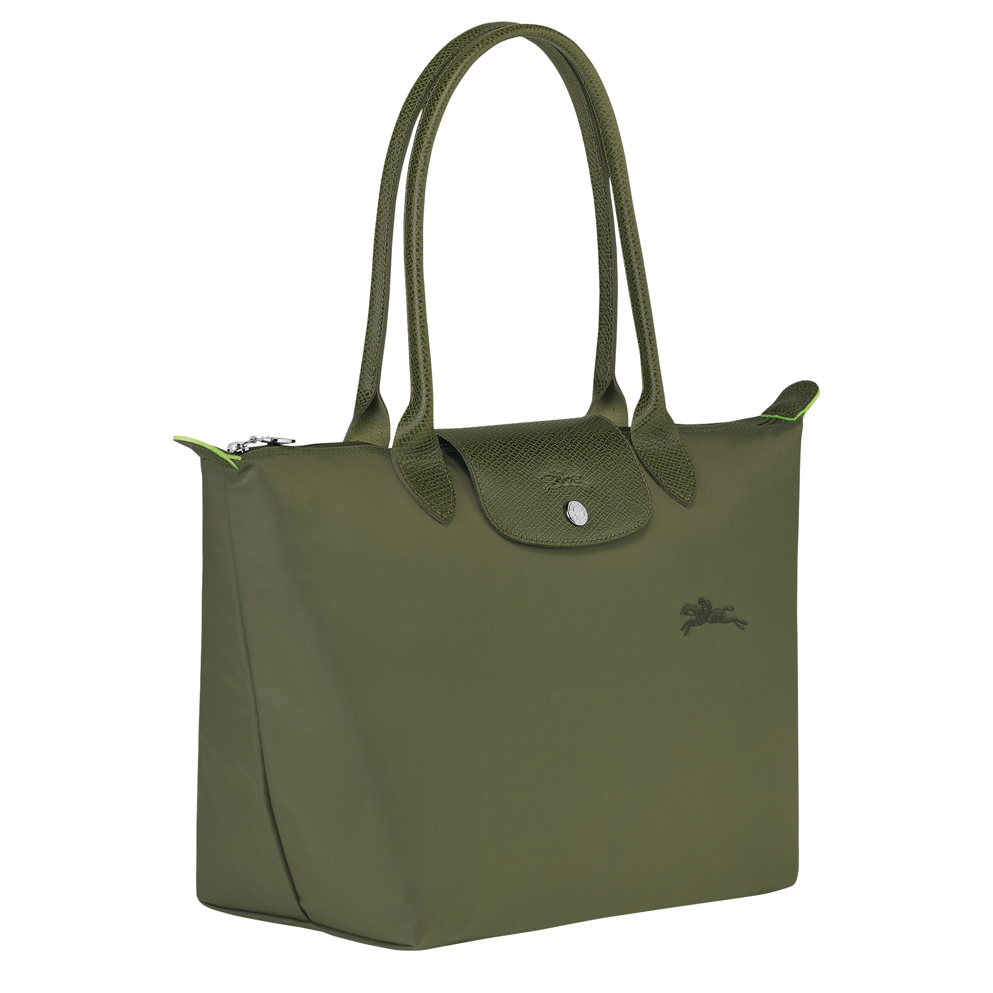 Tote bag M, Forest - View 3 of 
        6 - zoom in Le Pliage Green Tote bag M, Forest