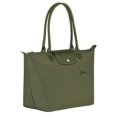 Tote bag M, Forest - View 3 of  
    6 - zoom in Le Pliage Green Tote bag M, Forest
