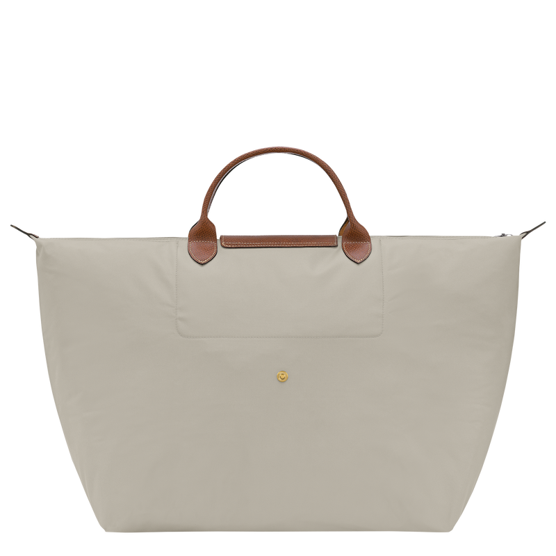 Le Pliage Original L Travel bag , Pebble - Recycled canvas  - View 4 of  7