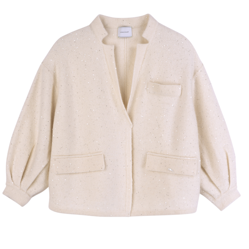Kimono jacket , Ivory - Knit  - View 1 of  4