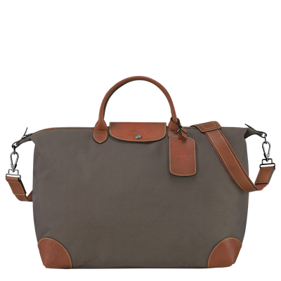 Boxford L Travel bag , Brown - Recycled canvas
