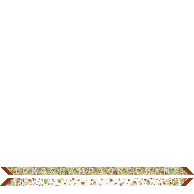 Frise Fleurie Headband , Cognac - Silk  - View 1 of  2