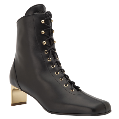 La Patineuse High heel low boots, Black