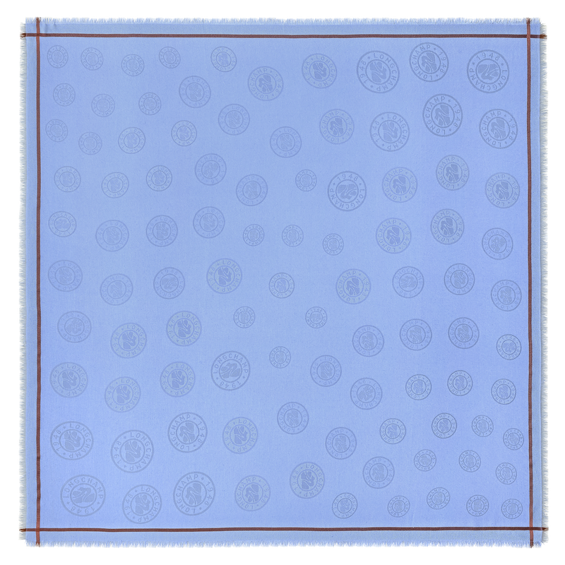 La M&eacute;daille Longchamp Stole , Wave - Cotton blend  - View 1 of  2