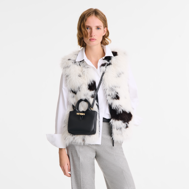 Le Roseau XS Handbag , Black - Leather  - View 2 of  7