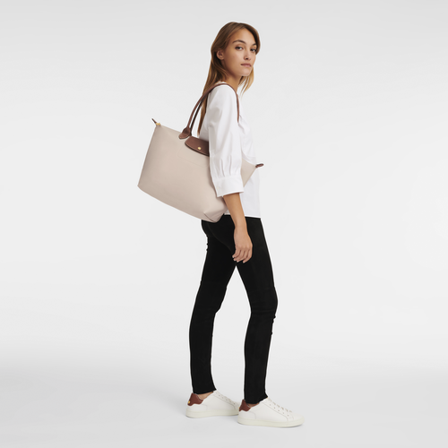 Longchamp pliage sale beige