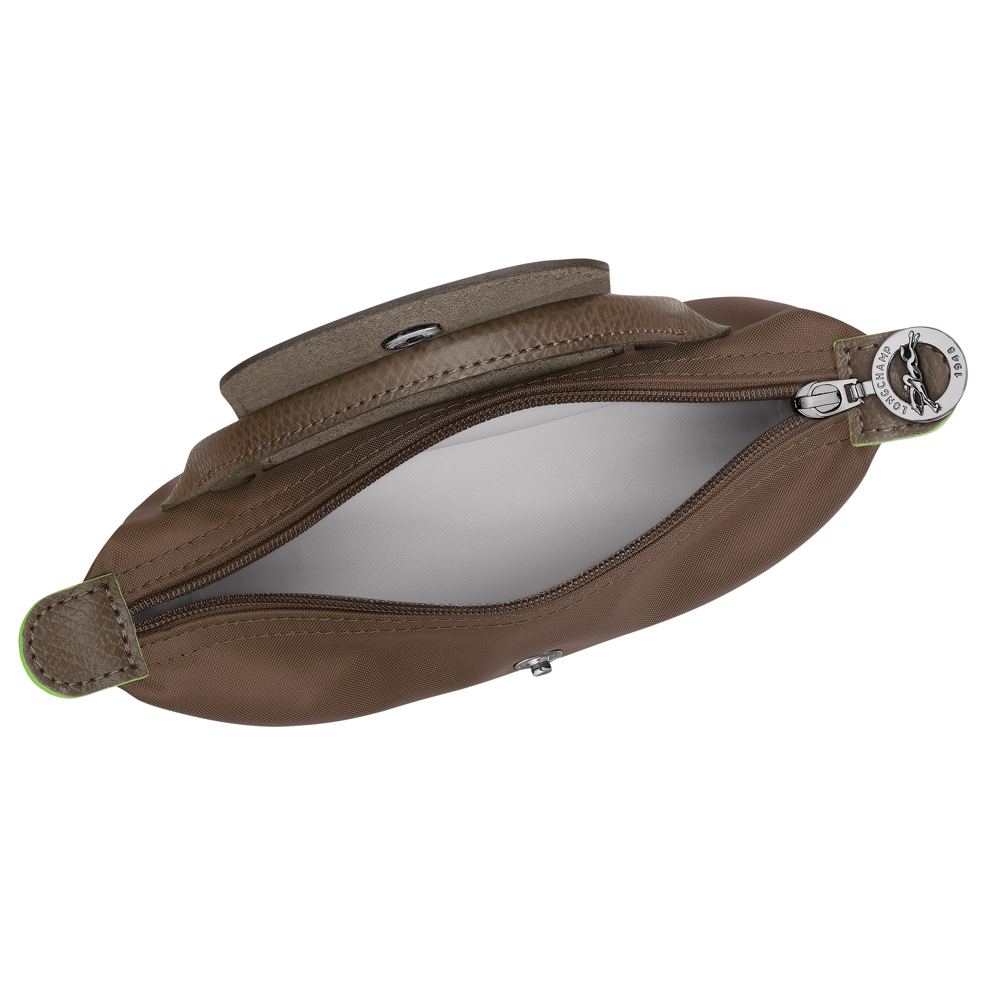 Pouch with handle, Terra - View 5 of 
        6 - zoom in Le Pliage Green Pouch with handle, Terra