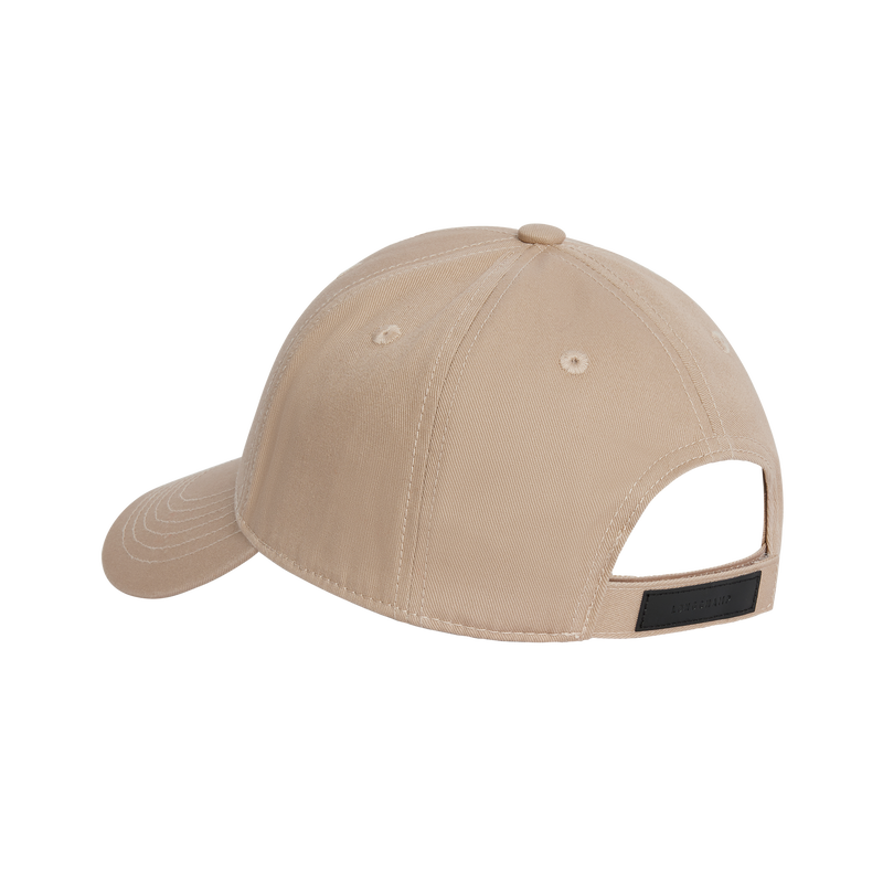 Solid cap , Beige - Organic cotton  - View 3 of  4