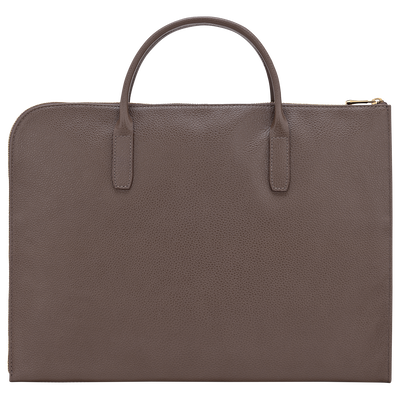 Le Foulonn&eacute; Briefcase S, Taupe