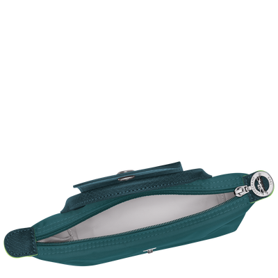 Le Pliage Green Pouch with handle, Peacock