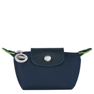 Le Pliage Green Coin purse , Navy - Recycled canvas
