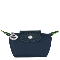 Le Pliage Green Coin purse , Navy - Recycled canvas