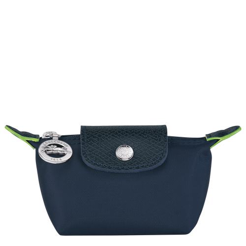Le Pliage Green Coin purse , Navy - Recycled canvas - View 1 of  3