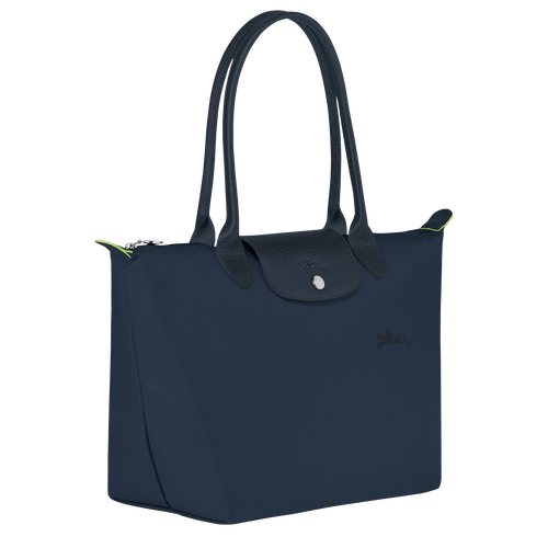 Le Pliage Green M Tote bag , Navy - Recycled canvas - View 2 of  4